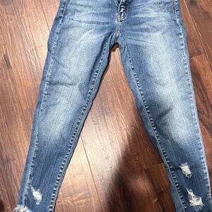 Kancan Blue Distressed Skinny Jeans